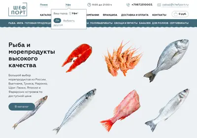 Снимок главной страницы chefport.ru