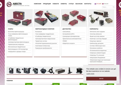 Снимок главной страницы avesta.ru