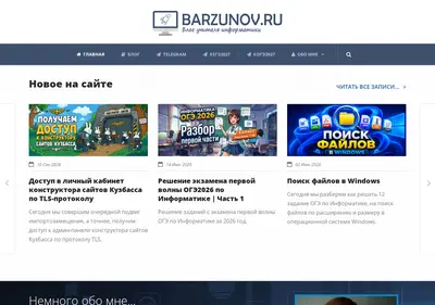 Снимок главной страницы barzunov.ru