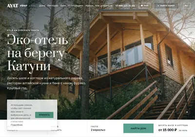 Снимок главной страницы ayatriver.ru