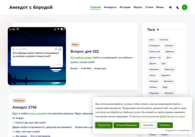 Снимок главной страницы aneksboro.ru
