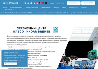 Снимок главной страницы alger-truckdiag.ru