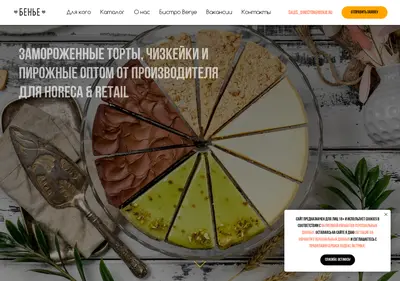 Снимок главной страницы benje.ru