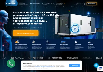 Снимок главной страницы senfeng.su