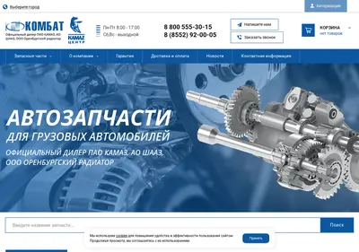 Снимок главной страницы combat-chelny.ru