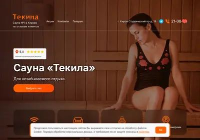 Снимок главной страницы 43-sauna.ru