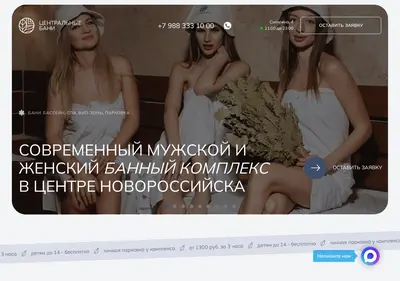 Снимок главной страницы banya-centr.ru