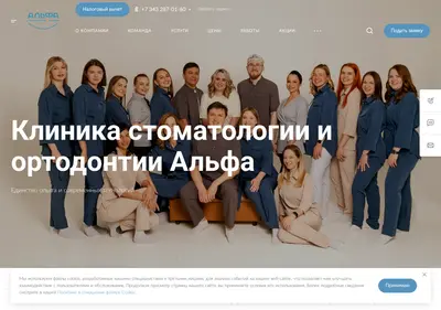 Снимок главной страницы alphastomat.ru