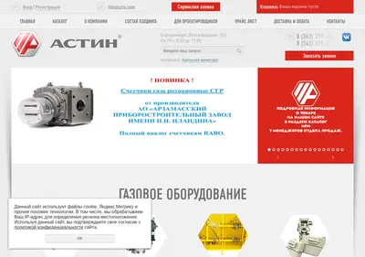 Снимок главной страницы astingroup.ru