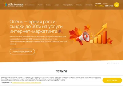 Снимок главной страницы aisol.ru