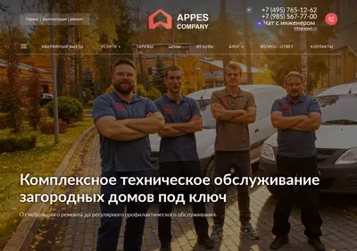 Снимок главной страницы appes.ru