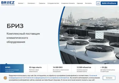Снимок главной страницы breez.ru