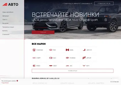 Снимок главной страницы auto-parknew.ru