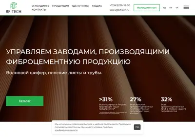 Снимок главной страницы bftech.ru