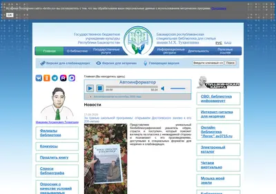 Снимок главной страницы brsbs.ru