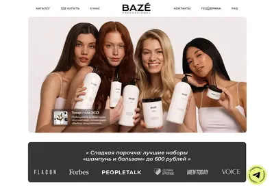 Снимок главной страницы bazeprofessional.ru