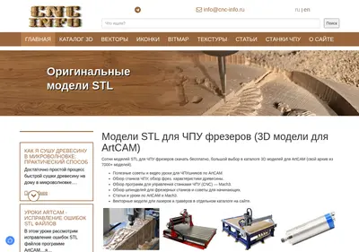 Снимок главной страницы cnc-info.ru