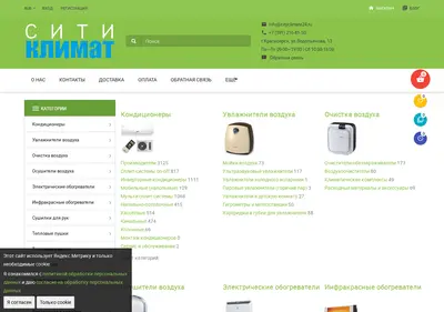 Снимок главной страницы cityclimate24.ru