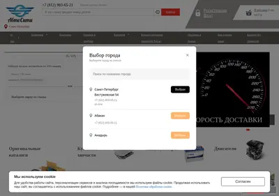 Снимок главной страницы avtozapshop.ru