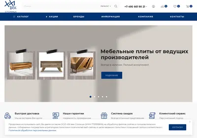 Снимок главной страницы 21vekst.ru