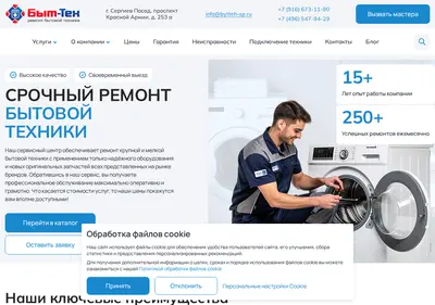Снимок главной страницы bytteh-sp.ru