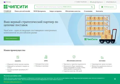 Снимок главной страницы chipcity.ru