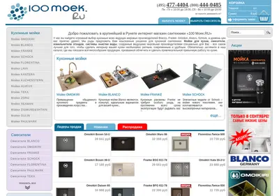Снимок главной страницы 100moek.ru