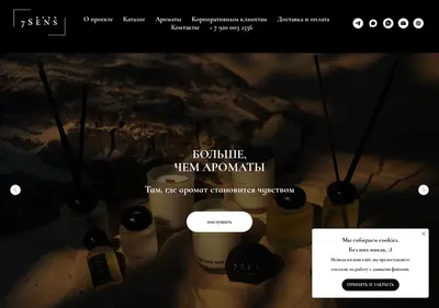 Снимок главной страницы 7-sens.ru