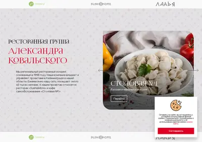 Снимок главной страницы akovalsky.ru