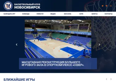 Снимок главной страницы bcnovosibirsk.ru