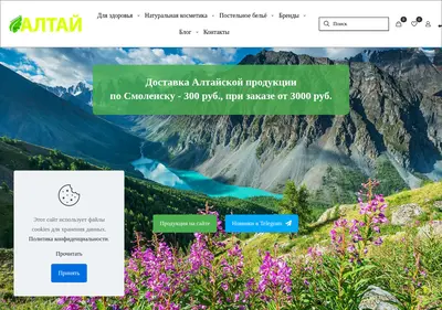 Снимок главной страницы altai67.ru