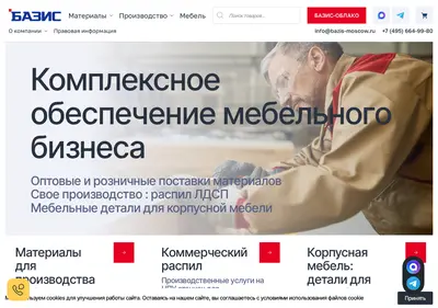 Снимок главной страницы bazis-ldsp.ru