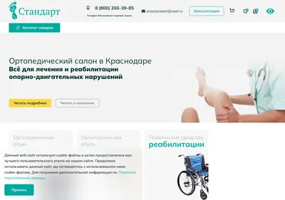 Снимок главной страницы tdstandart.su