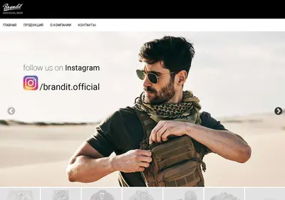 Снимок главной страницы brandit-wear.ru