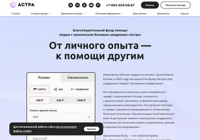 Снимок главной страницы bfastra.ru