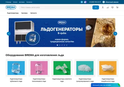 Снимок главной страницы brema-ice.ru