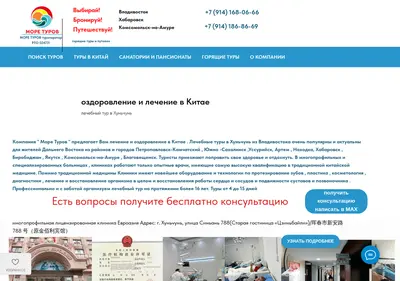 Снимок главной страницы more-tours.su