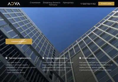 Снимок главной страницы adva.ru
