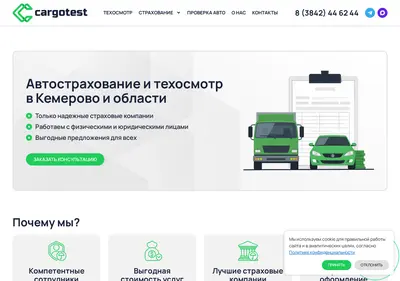 Снимок главной страницы cargotest.ru