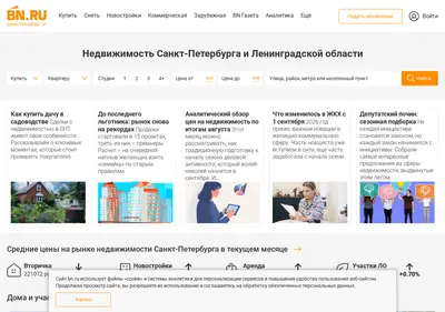 Снимок главной страницы bn.ru