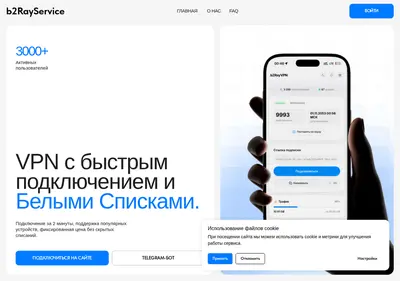 Снимок главной страницы b2-ray.ru