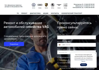 Снимок главной страницы avtoban-vag.ru