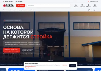 Снимок главной страницы bikra-m.ru
