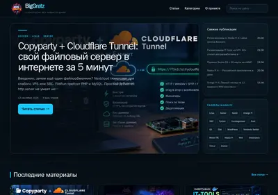Снимок главной страницы biggratz.ru