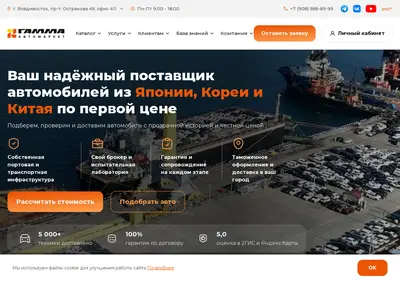 Снимок главной страницы amgamma.ru