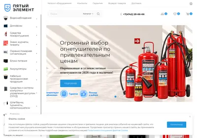 Снимок главной страницы 5element48.ru