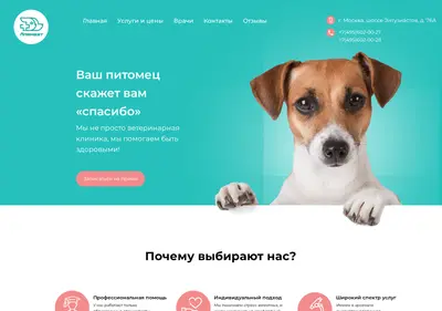 Снимок главной страницы alenvet.ru
