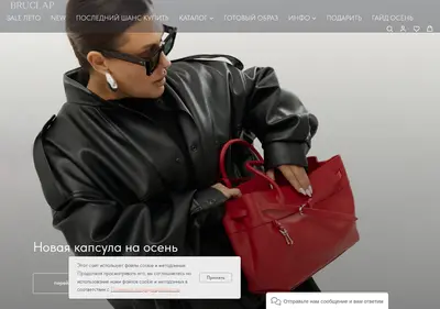 Снимок главной страницы bruclap.ru