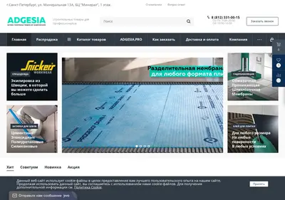 Снимок главной страницы adgesia.ru