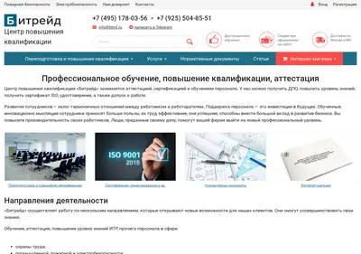 Снимок главной страницы bitrd.ru